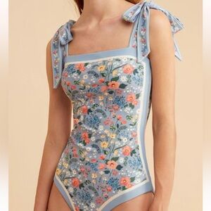 Visual mood, sherry vintage floral printed reversible tie shoulder, size S NWT